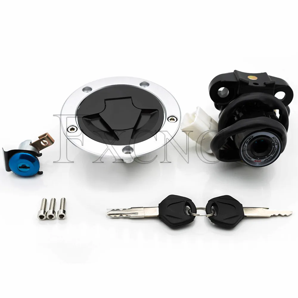 For Kawasaki Ninja ZX6R 2013-2018 Motorcycle Ignition Key Switch Seat Lock Fuel Tank Gas Cap Cover Set | Автомобили и мотоциклы