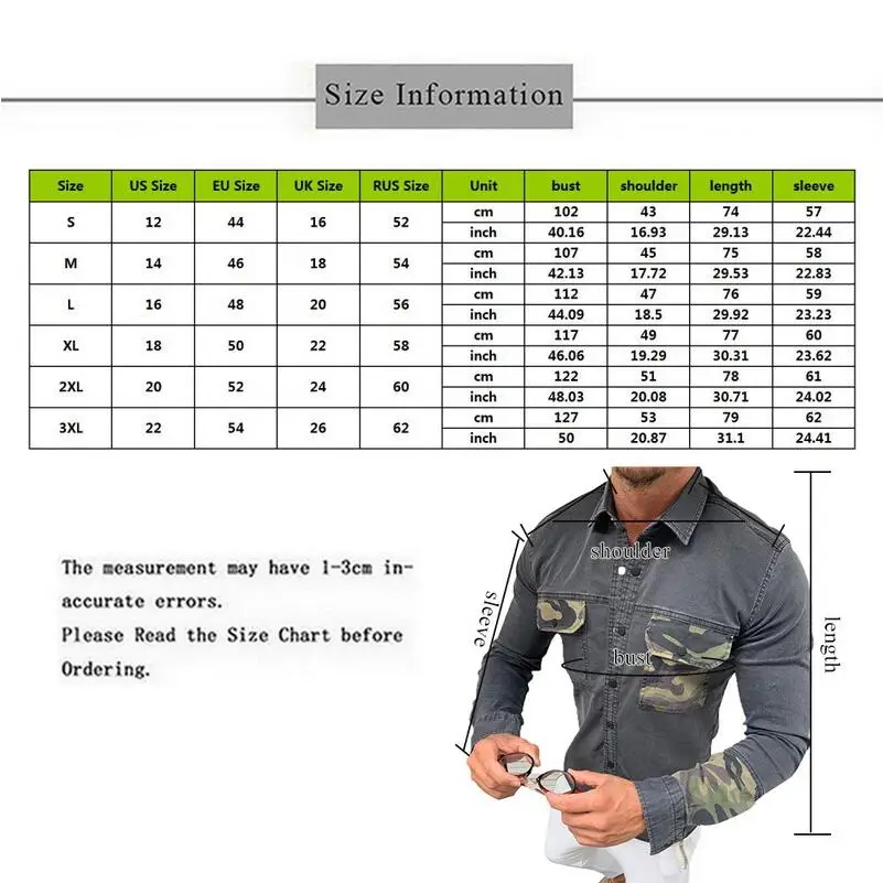 Новинка камуфляжная рубашка с принтом топы для мужчин сшитая джинсовая