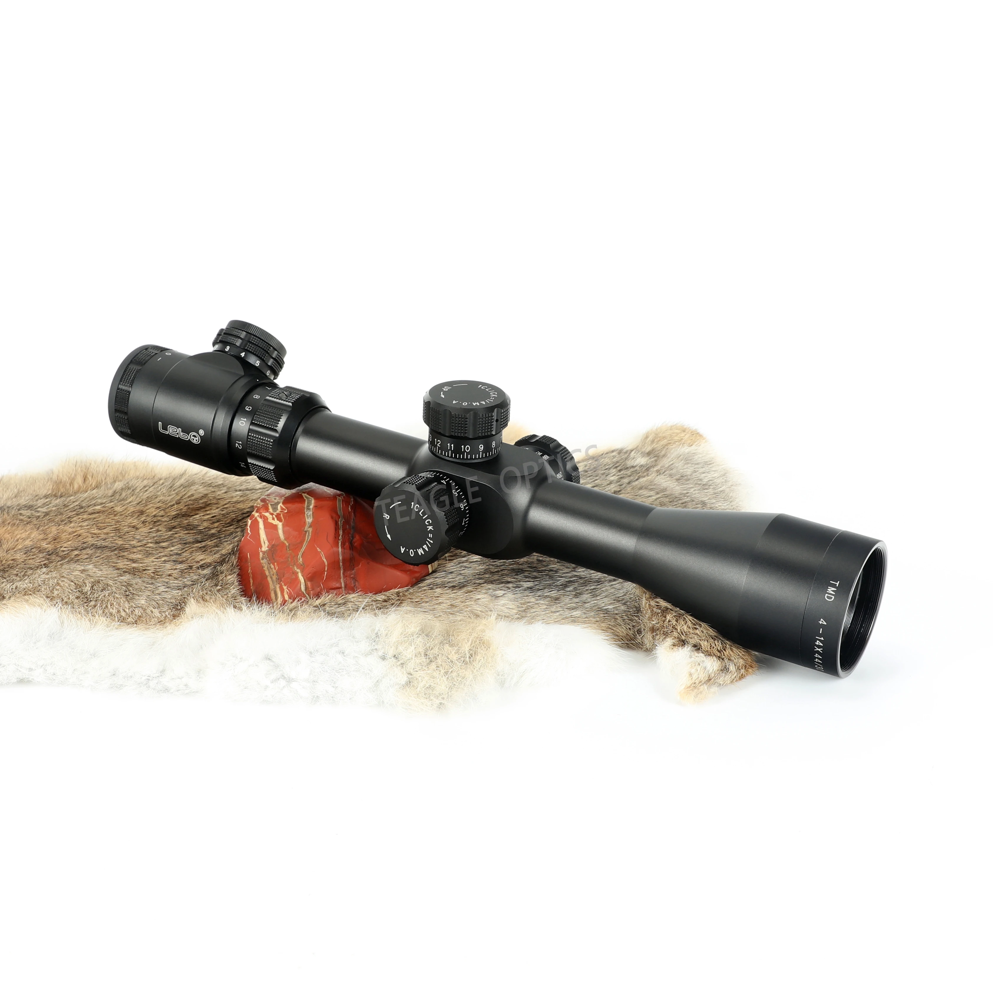 Охотничий прицел TMD4 14x44 FFP Riflescope первая фокусная плоскость с подсветкой