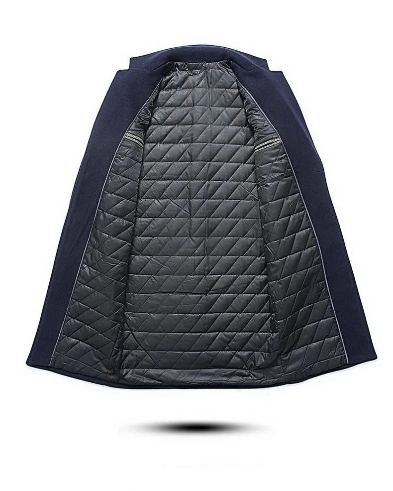 BOLUBAO Брендовое мужское толстое шерстяное пальто зимнее Новое приталенное Модное