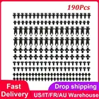 Зажим пластиковый для крепления бампера, 6 размеров, 190 шт.