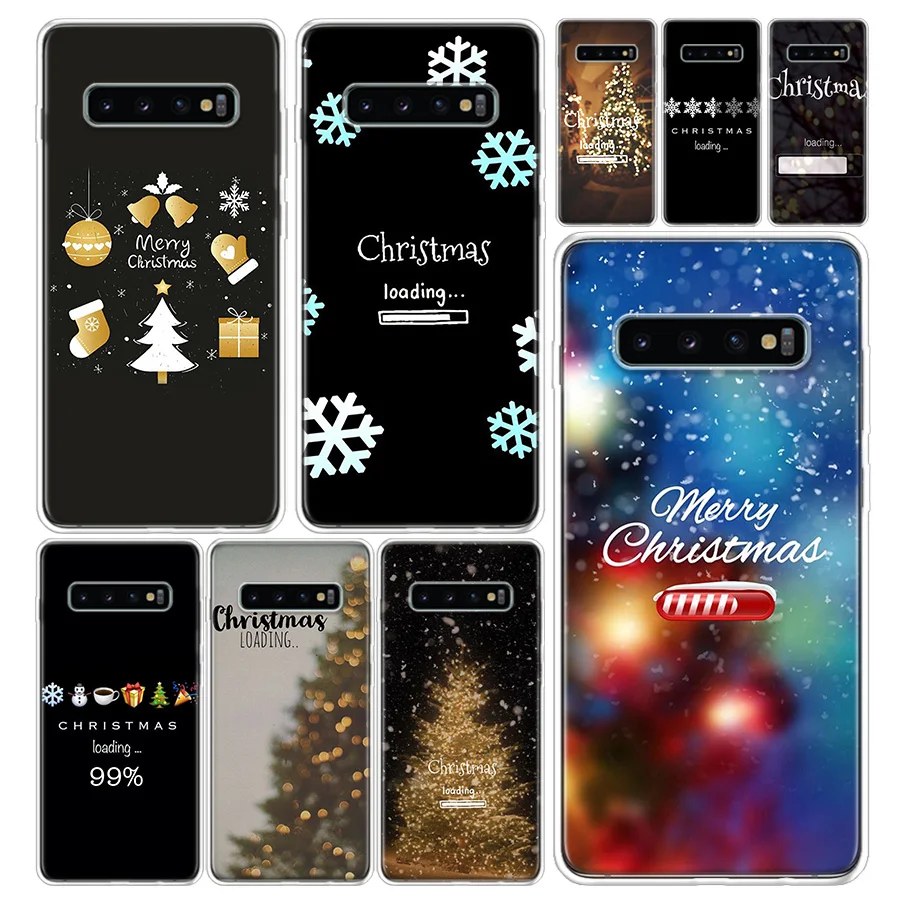 Рождественский зимний чехол для телефона Samsung Galaxy A51 A71 A50 A70 A10 A20E A30 A40 A90 M30S A01 A6 A7 A8 A9