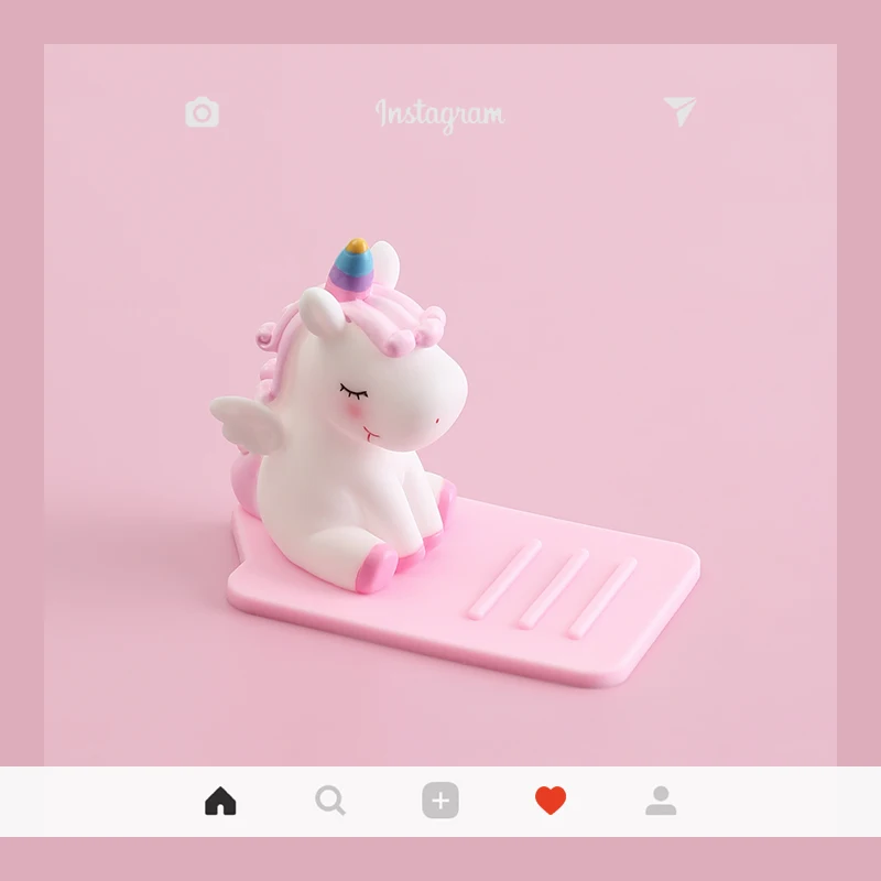 Телефон с единорогом держатель креативный силиконовый телефон кронштейн Милая