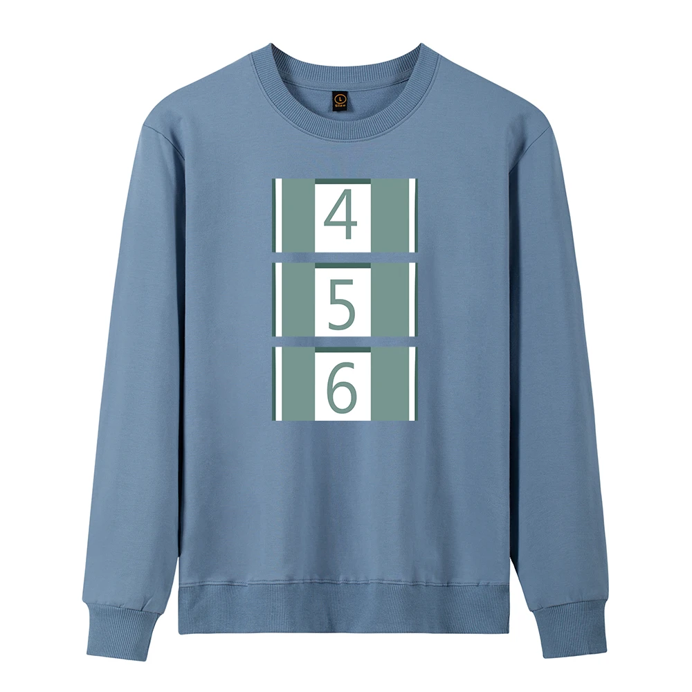 

Женская толстовка с капюшоном и принтом в стиле аниме Harajuku, осенняя забавная Толстовка с принтом игра кальмар, одежда для косплея в Корейско...