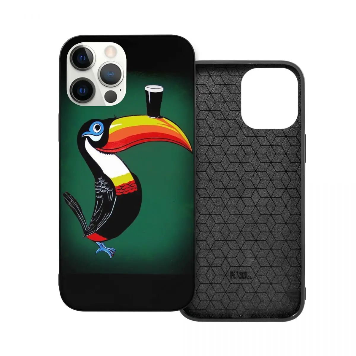 Стеклянный чехол Toucan из ТПУ для телефона iPhone 13 12 11 Xs Xr X Pro Max Mini 7 8 Se2 Plus 6 6S |