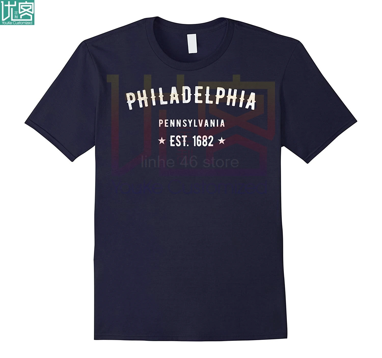 Мужская футболка с коротким рукавом и круглым вырезом в стиле кэжуал | Футболки