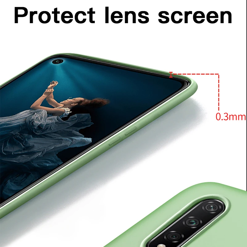 

Original Liquid Silicone Soft Case For Huawei P40 P30 P20 Lite Mate 40 30 20 Pro Cover For Honor 30 20 10 Lite 10i 20i 30s Case