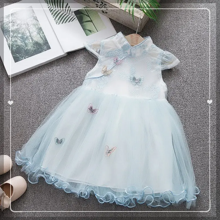 Летнее платье для девочек Новинка 2019 г. Детские Модные праздничные платья с