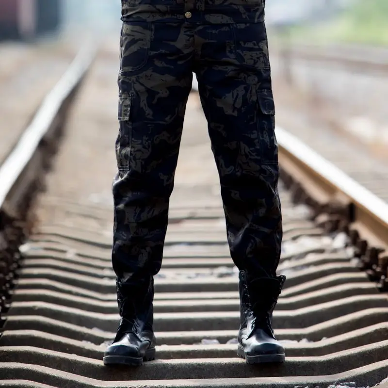 Men's army pants special forces tactical training loose wear-resistant Fishing jungle camouflage sleeves | Спорт и развлечения