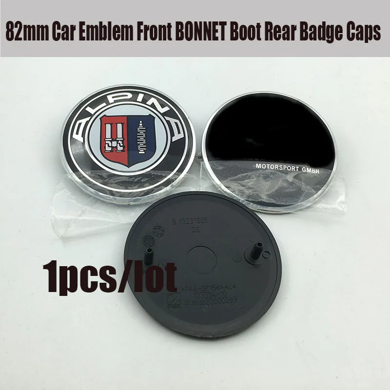 

1PCS Auto Body KIT Car 82mm For M1 M2 F10 X1 X3 X5 ABS Car front bonnet logo boot label trunk badge Auto hood emblem caps