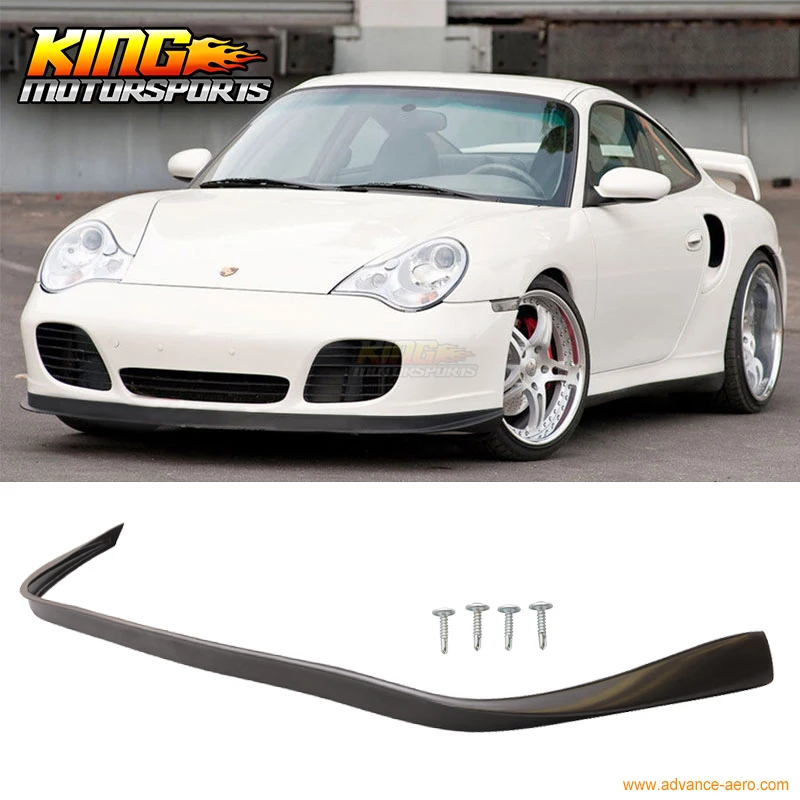 Подходит для Porsche 996 911 4S Coupe Turbo OE Style No Hole Carrera передний бампер спойлер|spoiler front|spoiler