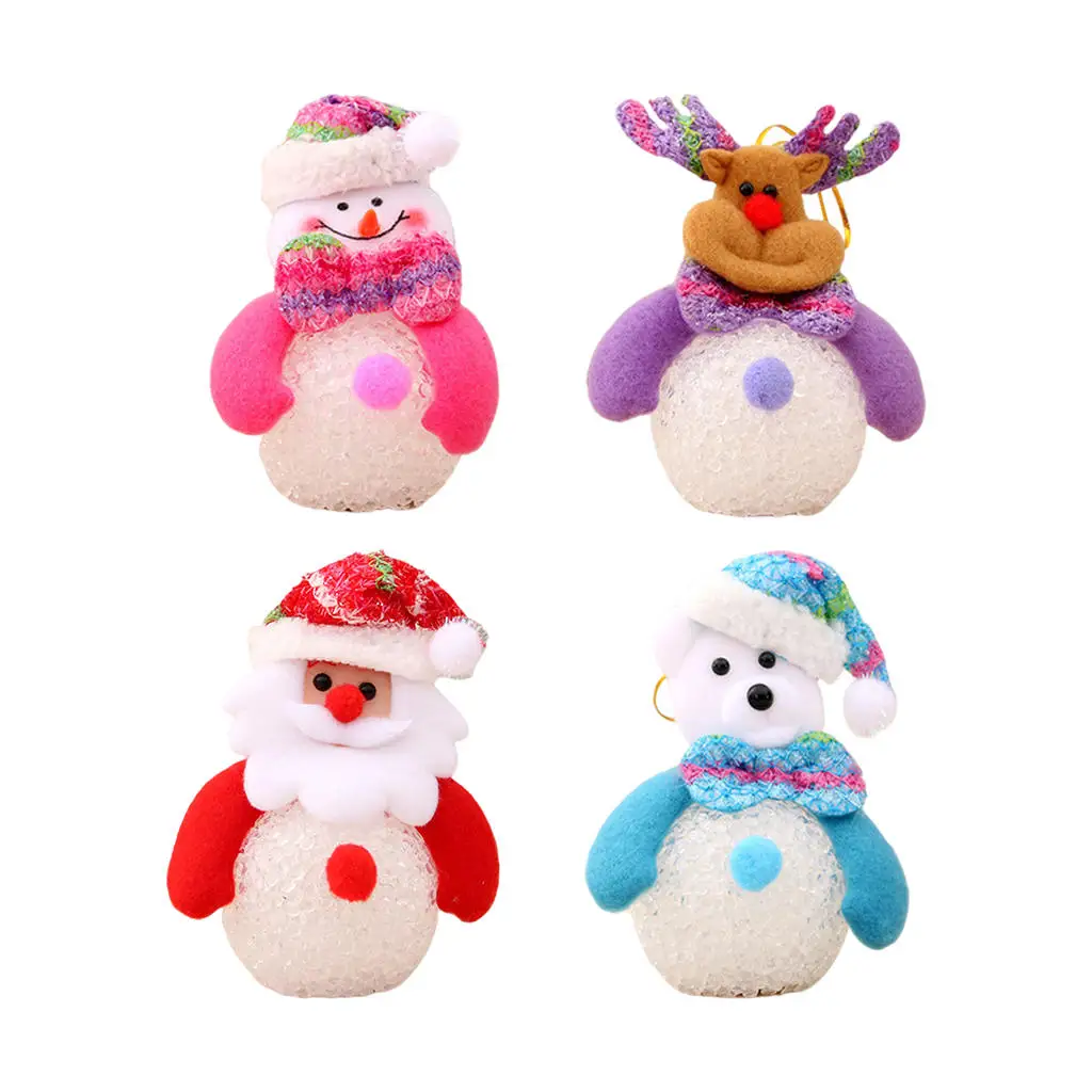 

Cute Lighting Christmas Doll Hanging Decoration Christmas Pendant Xmas Present for Party New Year Home Holiday Decor
