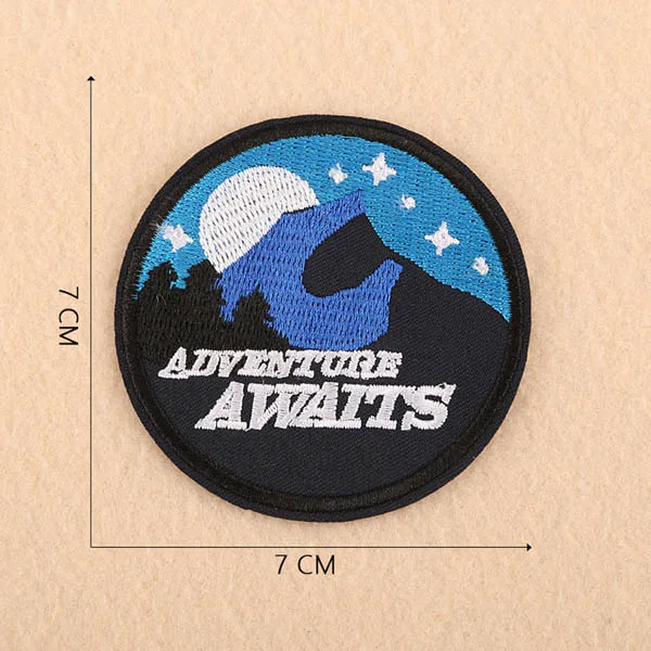 Путешествия, скейт, go adventure, национальный парк клеящиеся утюгом украшения эмблема на ткани аксессуары для одежды сумка нашивка для обуви «сделай сам» оптом - Цвет: Антикварное серебро