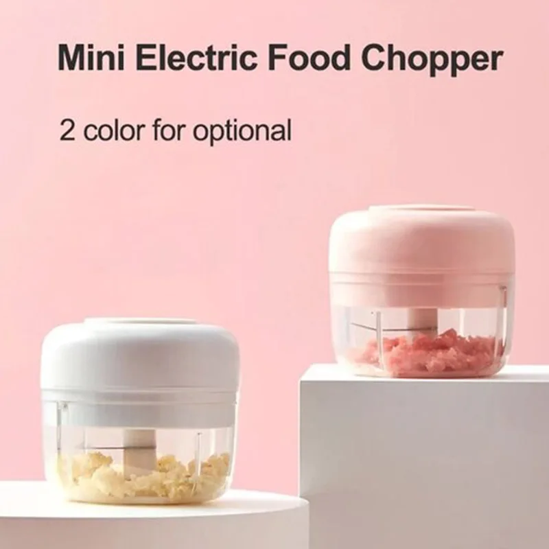 Беспроводной Электрический чесночный пресс Мясорубка мини измельчитель для еды