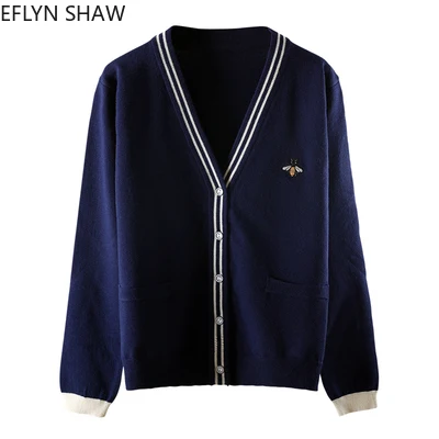 Милый вязаный кардиган женские свободные повседневные весенние свитера с