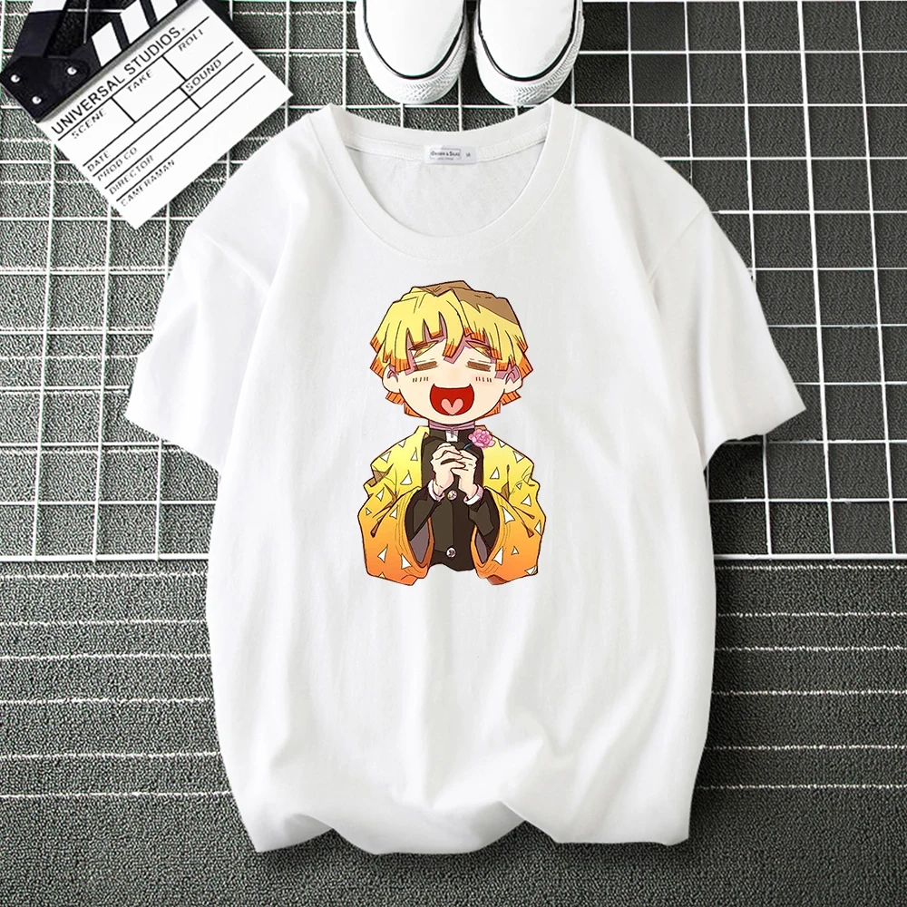 

Футболки Agatsuma Zenitsu с аниме-фигуркой рассекающего демонов, футболка с лезвием призрака, топы для подростков, футболки, одежда для мальчиков, д...