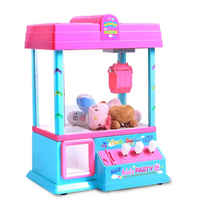 Claw Arcade Game Candy Dispenser for Kids Mini Toy Vending Machine with Sounds