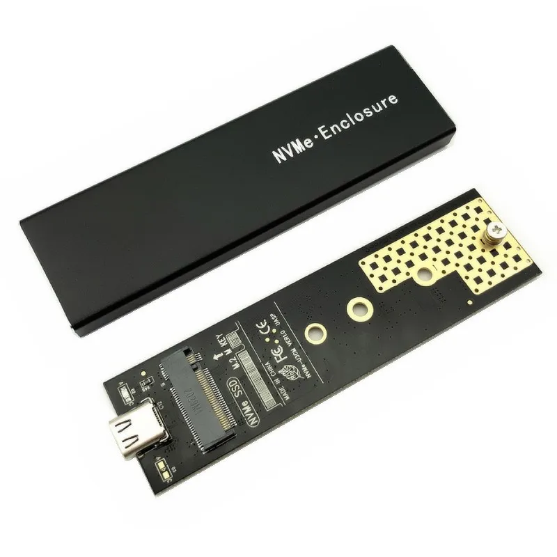 Чехол для SSD 10 Гбит/с NVMe NGFF M2 чехол SSD-накопителя PCI-E SATA-USB внешнего жесткого диска