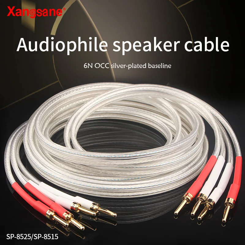 XangsanSP 8525 OCC посеребренный Hi Fi кабель для динамика высокопроизводительный