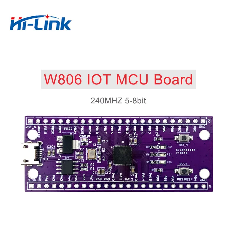 W806 микроконтроллер встроенный UART GPIOC 240 МГц 5-8Bit STM32 макетная плата CH340 IoT MCU CDK