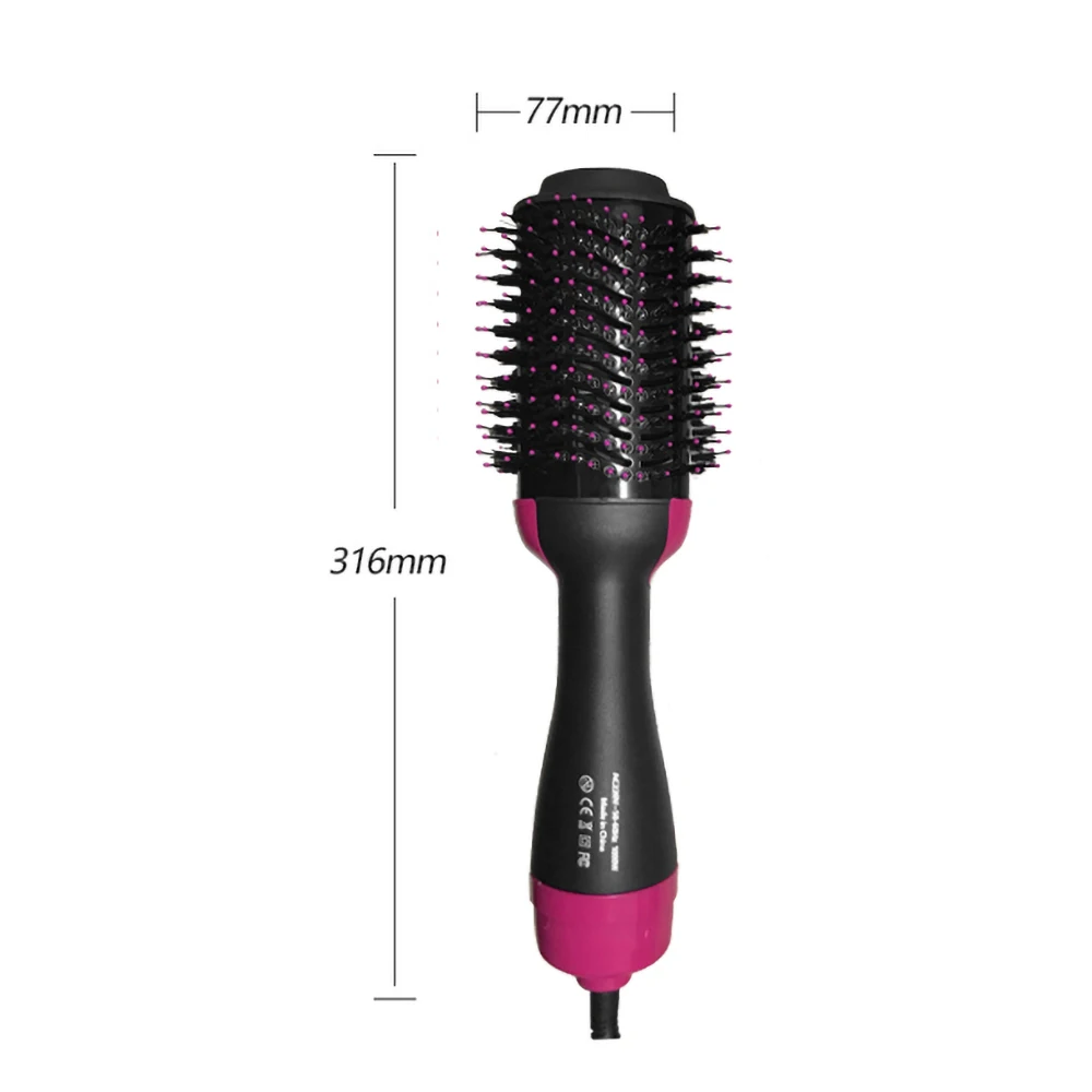 

Hot sell One Step Hair Dryer Volumizer Electric Blow Dryer Hot Air Brush Hair Straightener Curler Comb Hair Dryer Styler 2 in 1