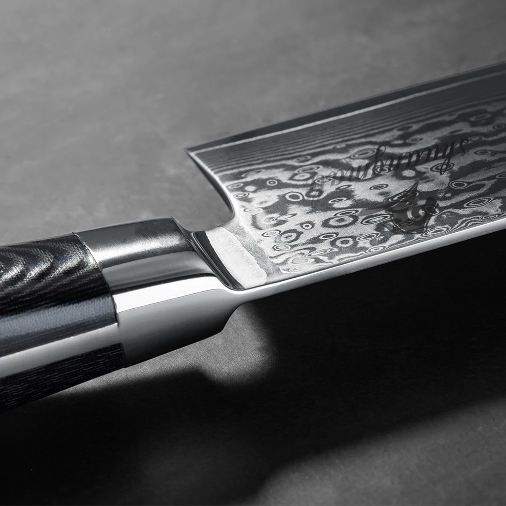 Нож для нарезки мяса Gyuto шеф повара VG10 Дамасская сталь домашние кухонные ножи