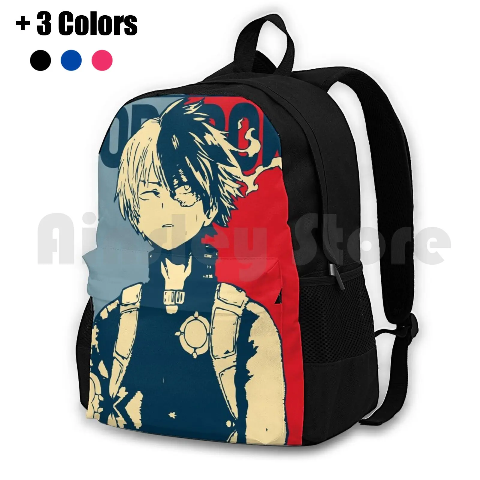 

Походный рюкзак Todoroki, спортивная сумка для верховой езды, альпинизма, Mha Boku, без героев академии, Todoroki Shoto Ice Fire Hero, Аниме Манга