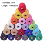 Хлопковая веревка для макраме, 3 мм