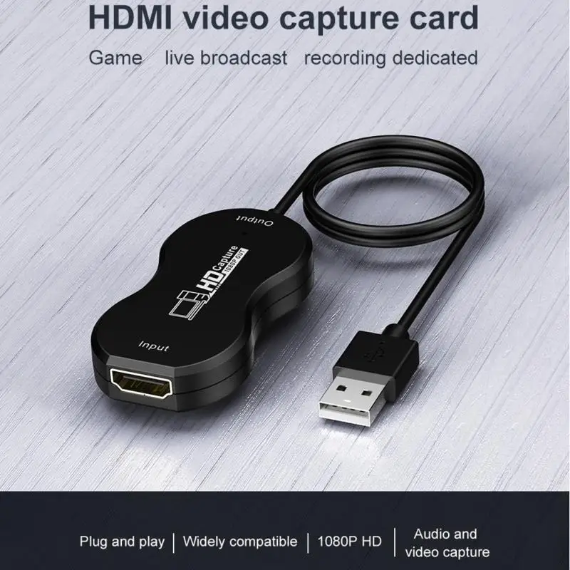Высокоскоростной портативный игровой рекордер 4K 1080P 60fps с USB на HDMI для ТВ ПК