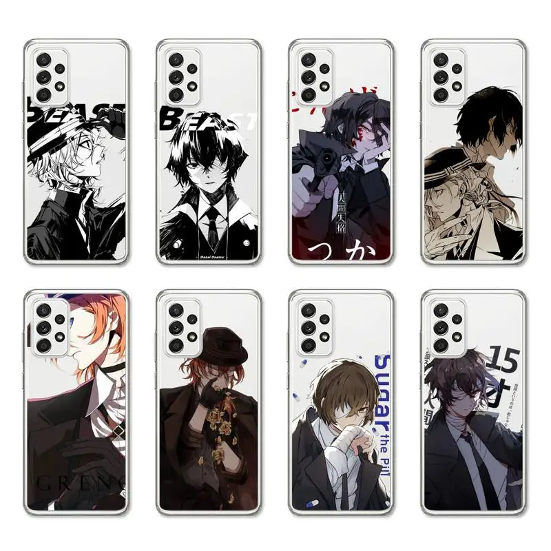 

Bungou Stray Dogs Aime Phone Case For Samsung A30 A50 S A10 A12 A20 A21S A31 A40 A51 A52 A70 A71 Transparent Cover