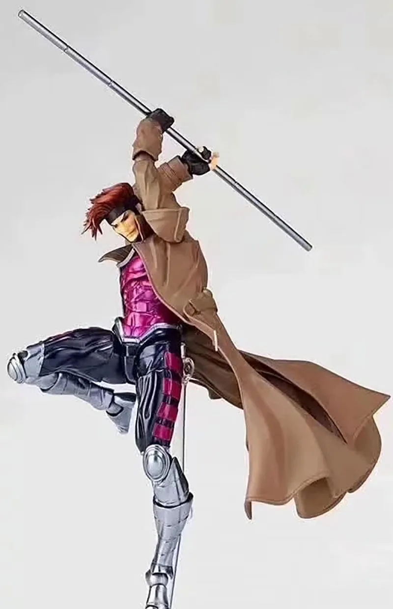20cm Yamaguchi Revoltech GAMBIT X-MEN NO.012 Figurines PVC Action Figure Collectible Toys Gifts | Figures