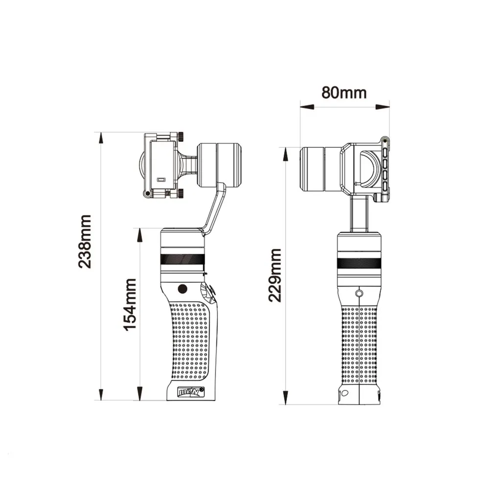 

iSteady GG2 Three Shaft Handle Hand Held Motion Camera Stabilizer Portable Video Camera Holder Action Camera For GoPro