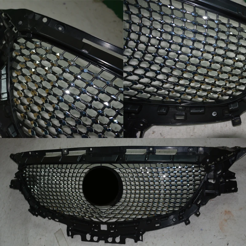 Решетка радиатора с алмазной звездой из АБС-пластика для Mazda 6 Atenza GJ GL 2017 2018 2019