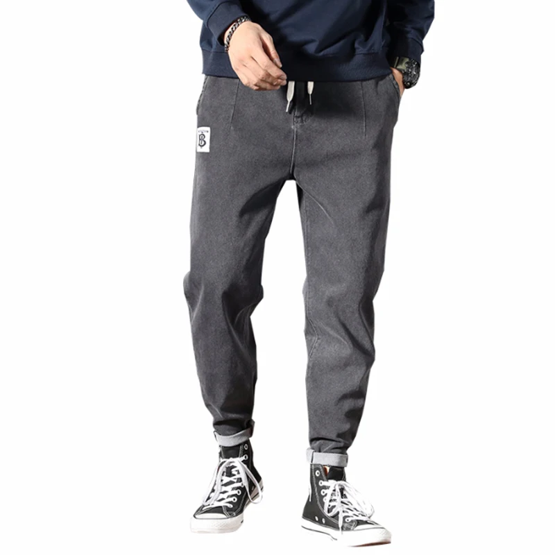 VOMINT мужские джинсы размера плюс эластичные свободные зауженные джинсы-шаровары