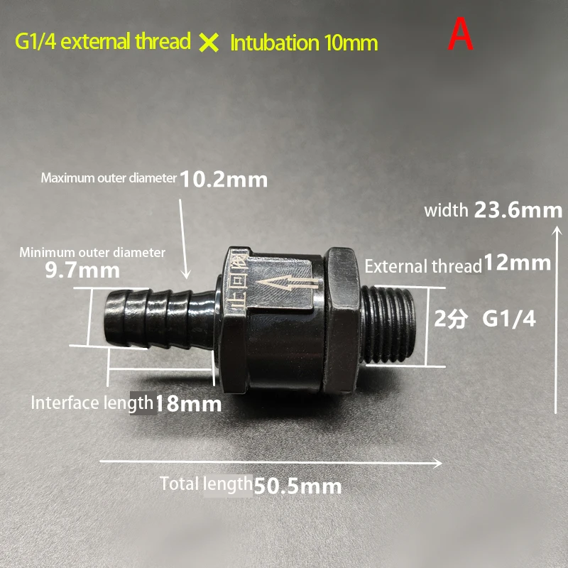 Обратный клапан гидравлические фитинги направление давления редукционный