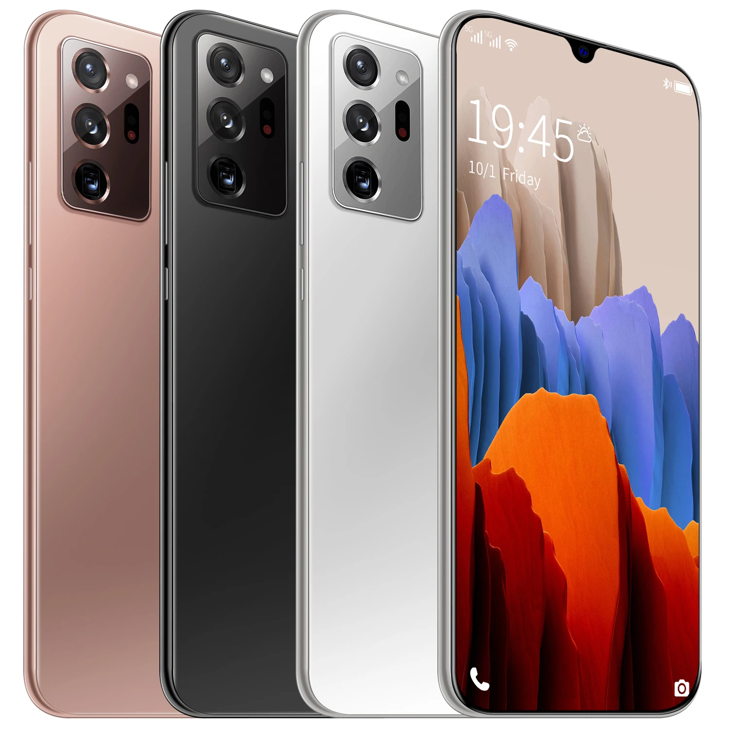 

N28U Smartphone 6.6Inch Full Screen Octa Core 4800mAh 12GB 512GB 5GIntelligent wake-up, face recognition, fingerprint unlock on