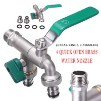 double duo outlet garden outdoor tap valve faucet 12 34 frost proof brass garden hose faucet water tank hose connector