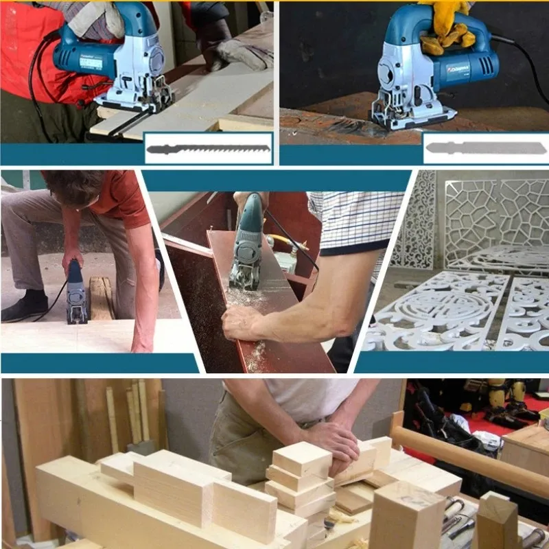 5Pcs T318A Jigsaw Blade Reciprocating Saw T-Shank Wood Cutting For Makita Dewalt Bosch Woodworking Power Tool Accs | Инструменты