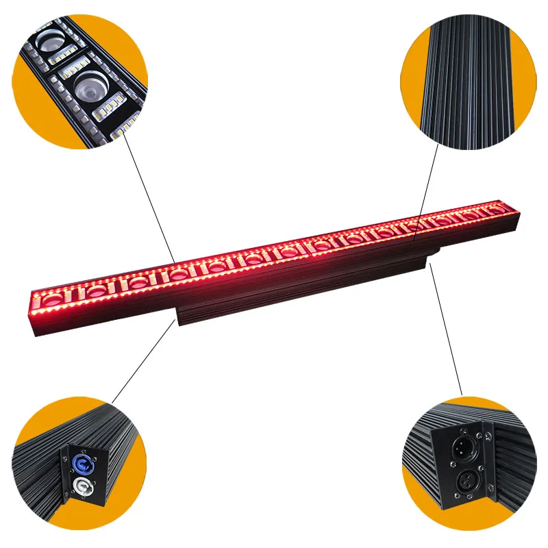 Многофункциональный светодиодный светильник с эффектом бега 14*3 Вт настенный RGB