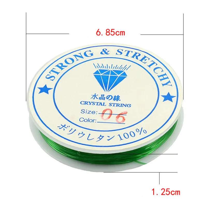 Прочная Хрустальная эластичная веревка для бисероплетения 0 6/0 8/1 мм прозрачная