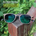 Солнцезащитные очки SUMONDY, фотохромные по рецепту, очки для близорукости, SPH от 0 до-6,0, для женщин и мужчин, с деревянной оправой, для близорукости, UF35