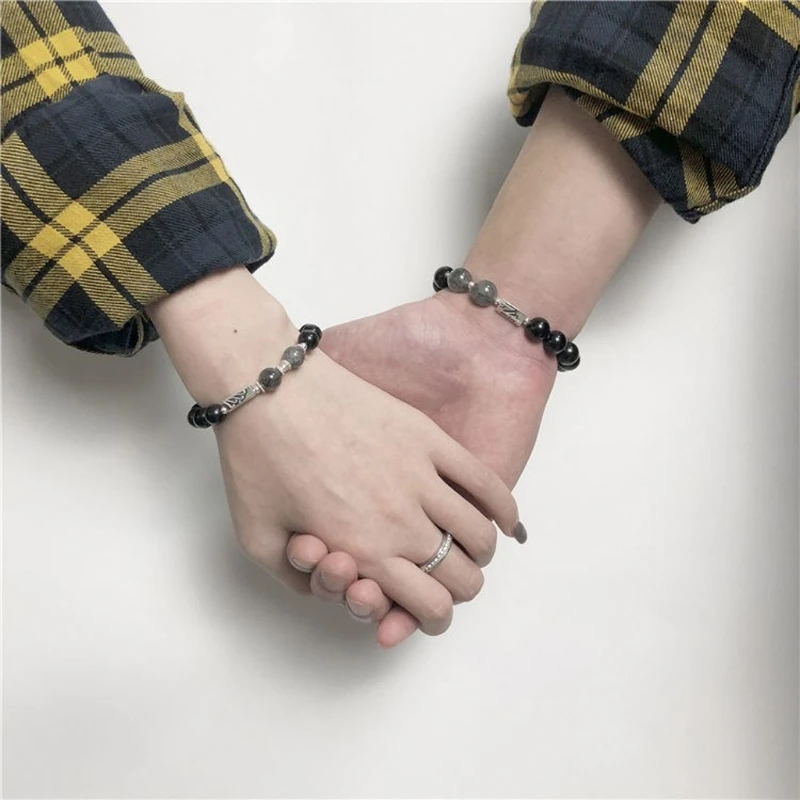 

1 Pair Magnetic Lover Long Distance Relationship Couple Bracelet Fashion Jewelry