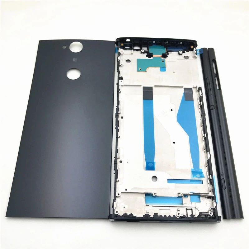 

Оригинальный новый полный корпус для Sony Xperia XA2P XA2 Plus средняя передняя рамка Корпус с задней крышкой батареи + боковая полоса