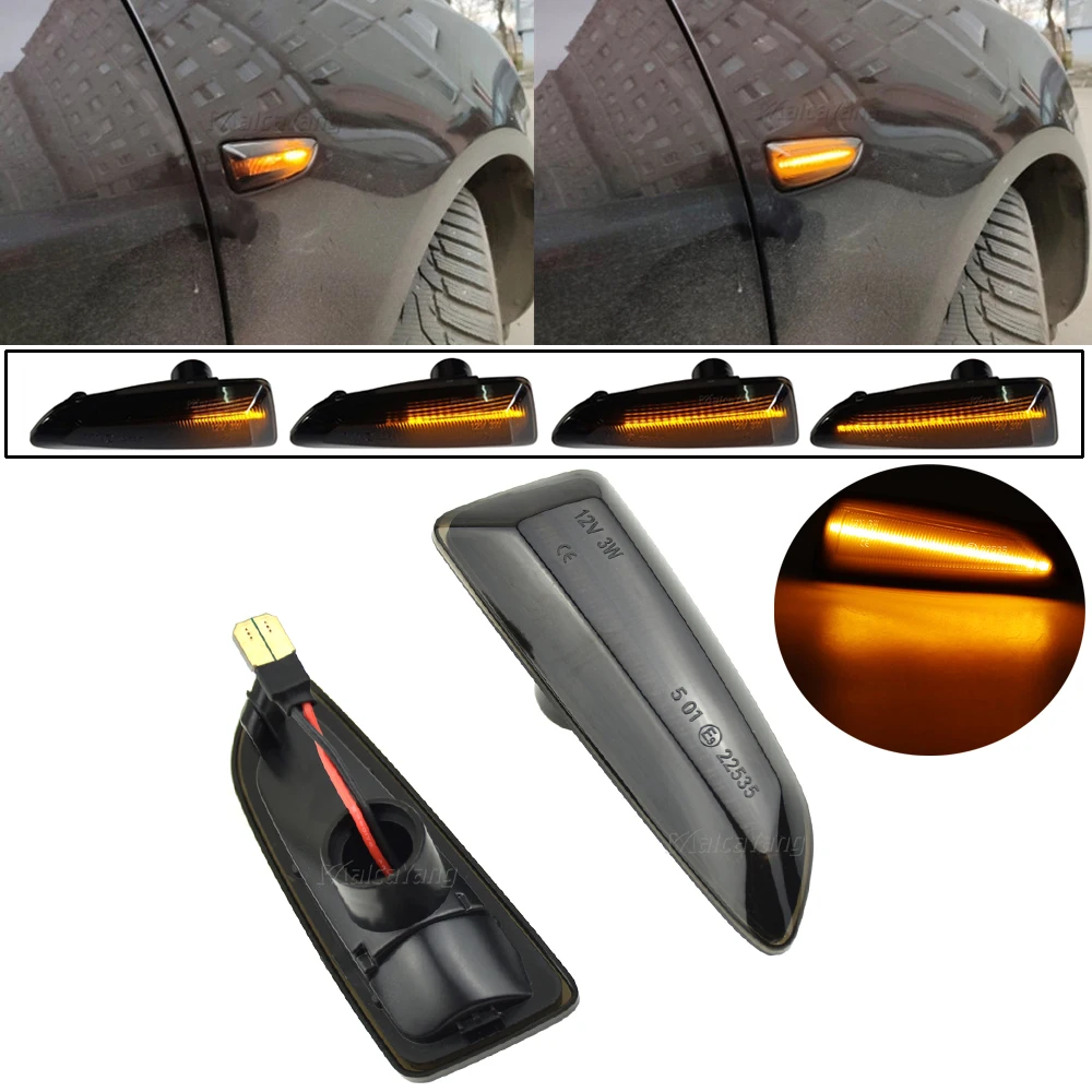 Последовательный динамический светодиодный указатель поворота боковой