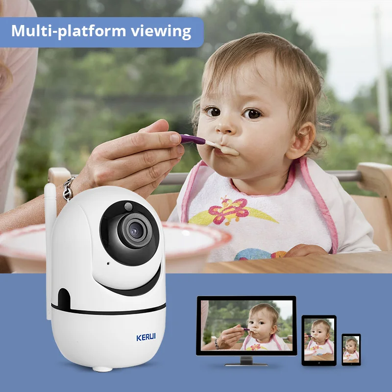 KERUI мини Беспроводной Wi Fi IP Камера 1080P проектор для домашнего безопасности