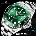 Часы PAGANI DESIGN Мужские механические, брендовые водонепроницаемые деловые полностью Стальные наручные, с керамическим окошком и сапфировым стеклом