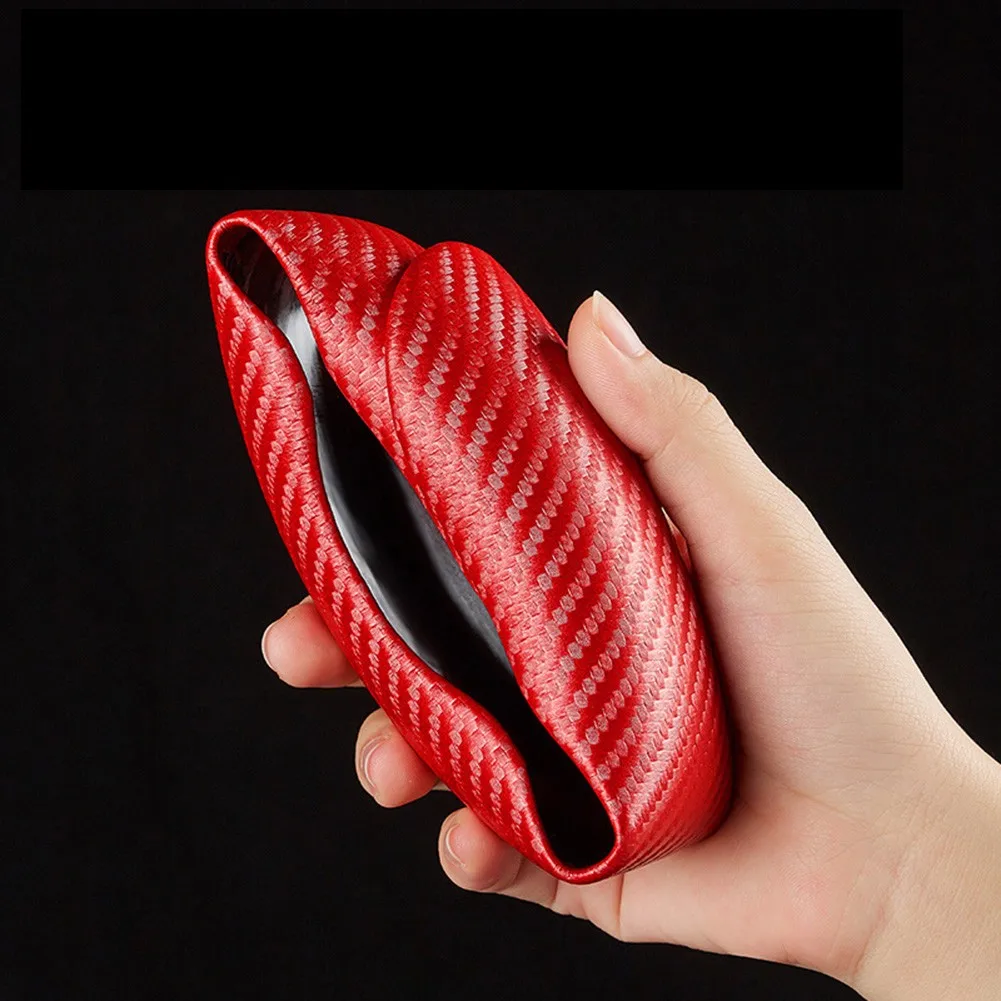 

3PCS Car Steering Wheel Booster Fit 37-38mm Non-Slip Cover Red+Blue Carbon Fiber Good Helper For Car Equippments Suitable Covers