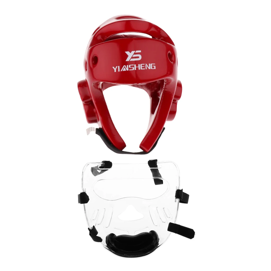 

Шлем и съемное лицо тхэквондо-каратэ MMA кикбоксинг защита