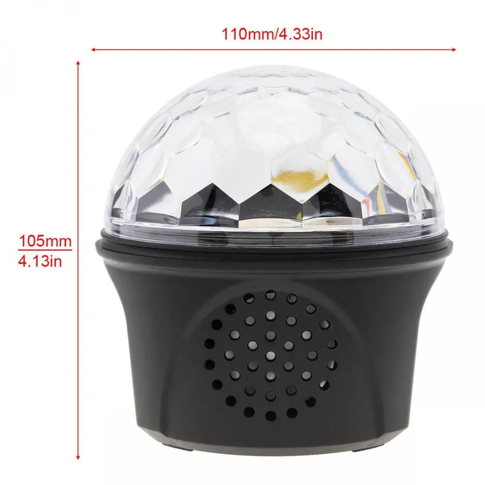 Диско-шар светодиодный со звуковой активацией 9 цветов с USB-разъемом | Освещение