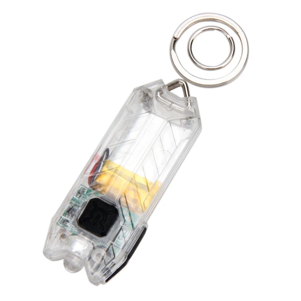 

45LM Torch Keyring Light Mini Portable Lamp USB Charging Compact Tube Rechargeable 2 Modes Led Outdoor